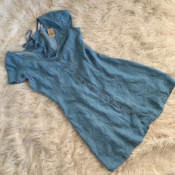 American Eagle Outfitters Dresses & Skirts - American Eagle Chambray Mini Dress Size M NWT